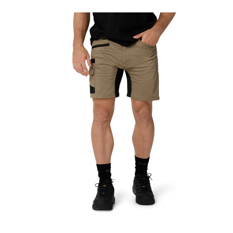 Caterpillar Clothing Sale - Caterpillar Elite Operator Mens Work Shorts Khaki (069318-DPC)